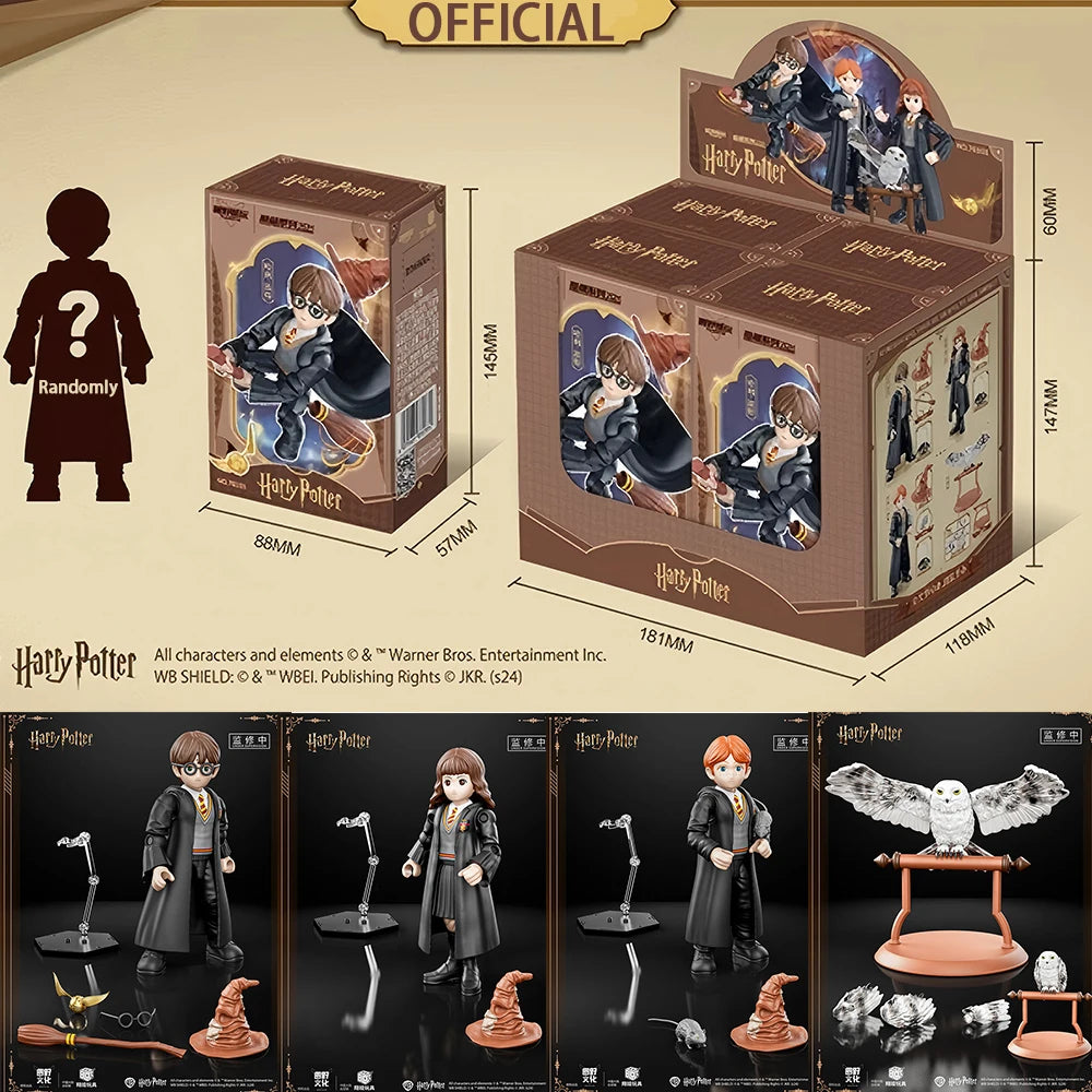 1/4Pcs Harry Potter Blind Box Q Version Figures
