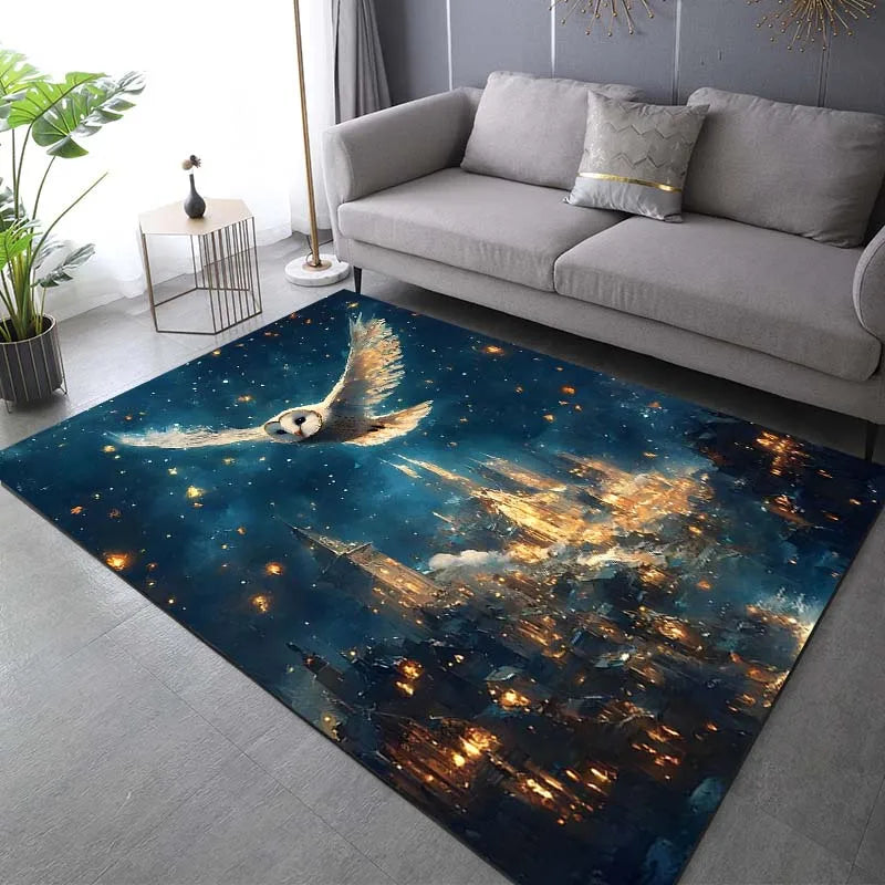 Magic Academy Owl Print Rug - Image 13