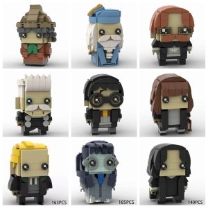 GSBAN Brickheadz Magic School Wizard Figures
