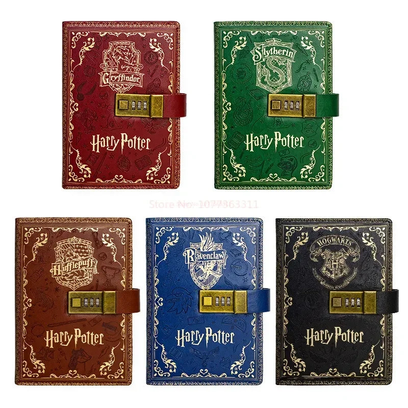 New Authentic Harry Potter Four Houses Retro Password Notebook - Image 5