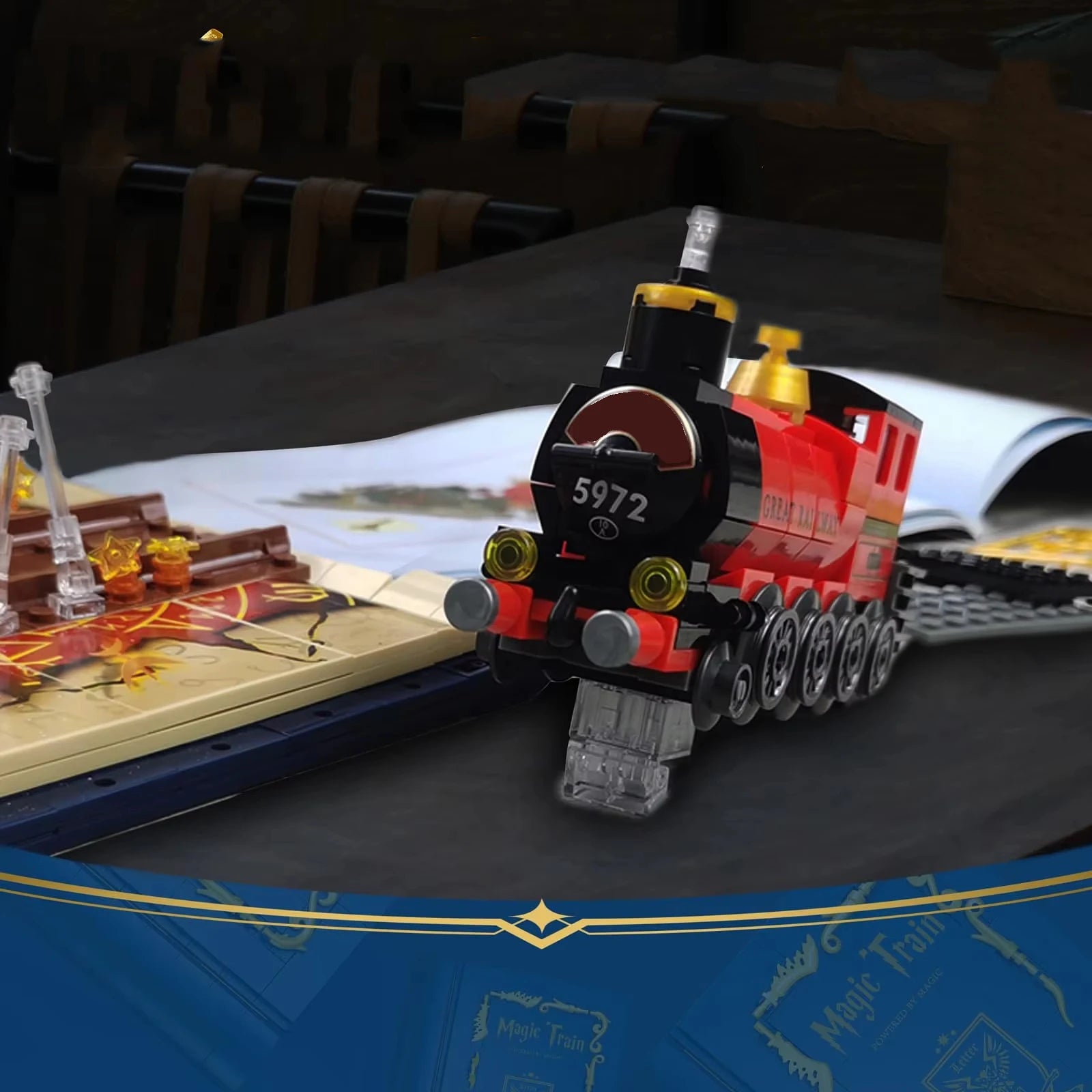 889PCS Magic Train Building Blocks Set - Image 5