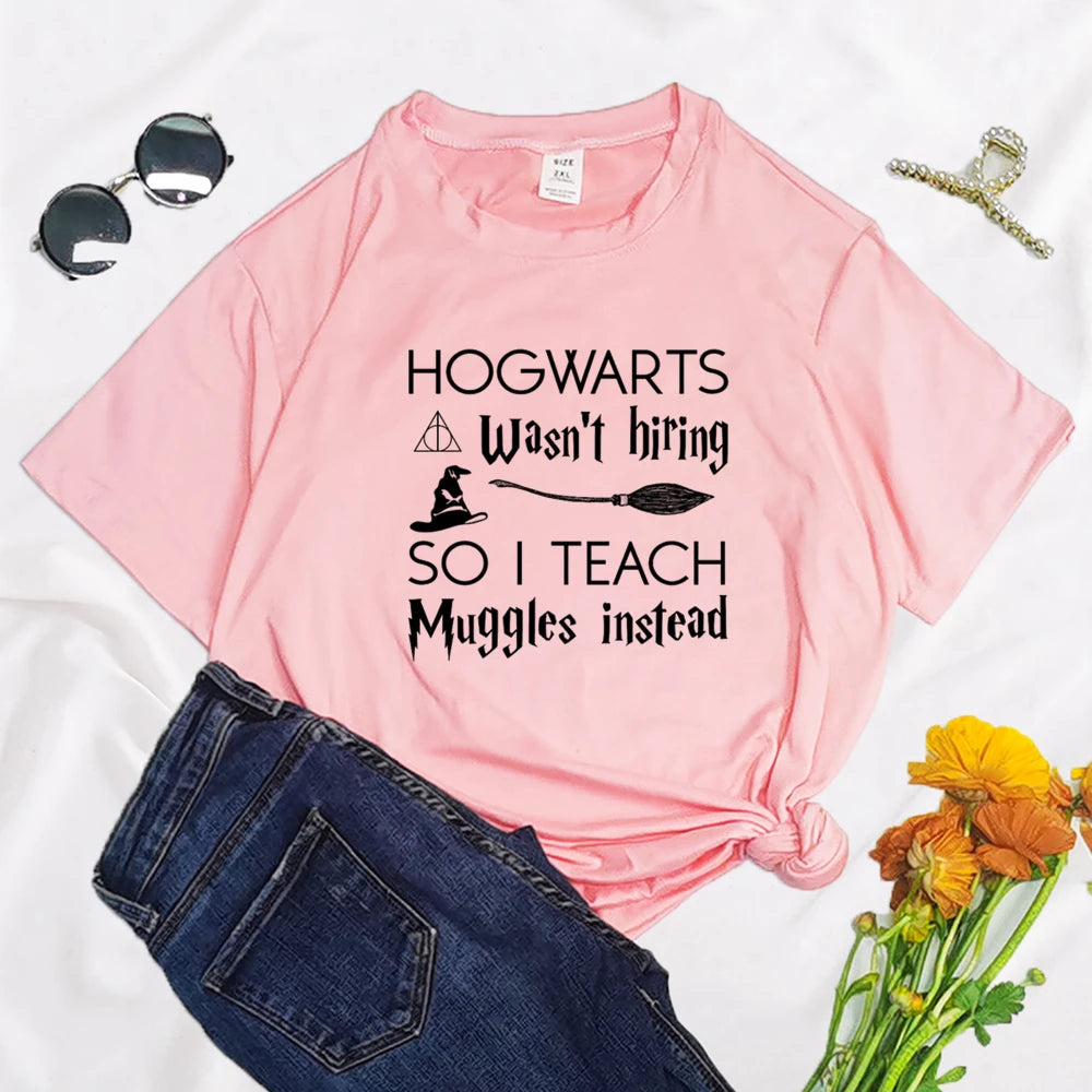 “Hogwarts Wasn’t Hiring So I Teach Muggles Instead” T-Shirt - Image 5