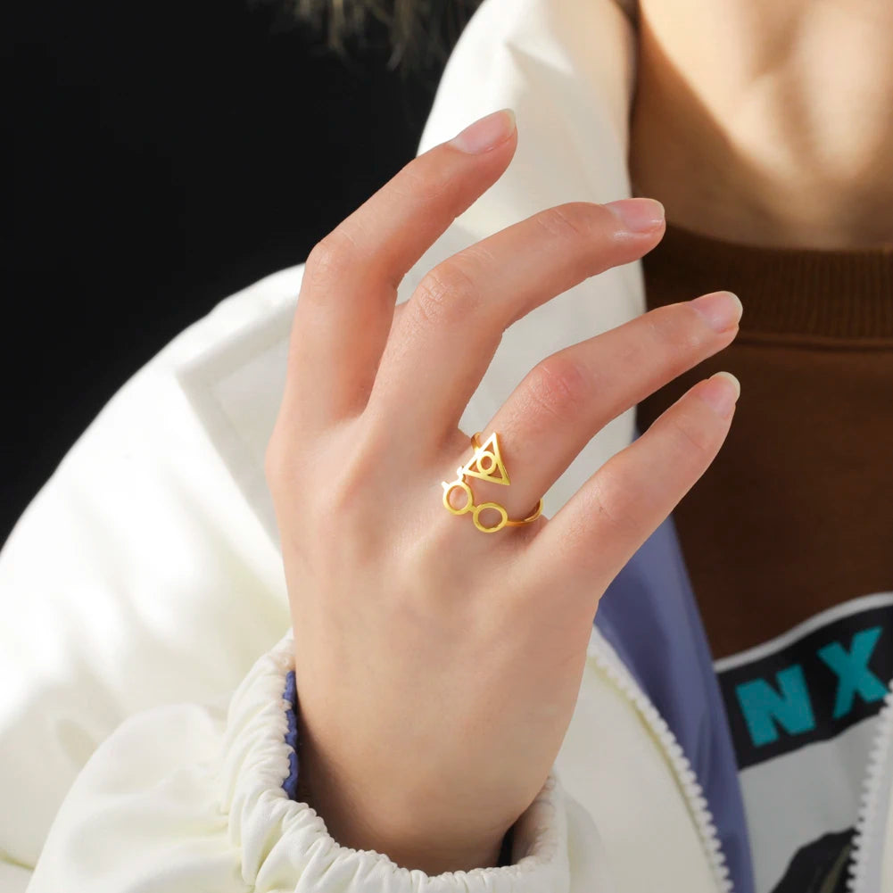 COOLTIME Lightning Scar & Deathly Hallows Ring - Image 4