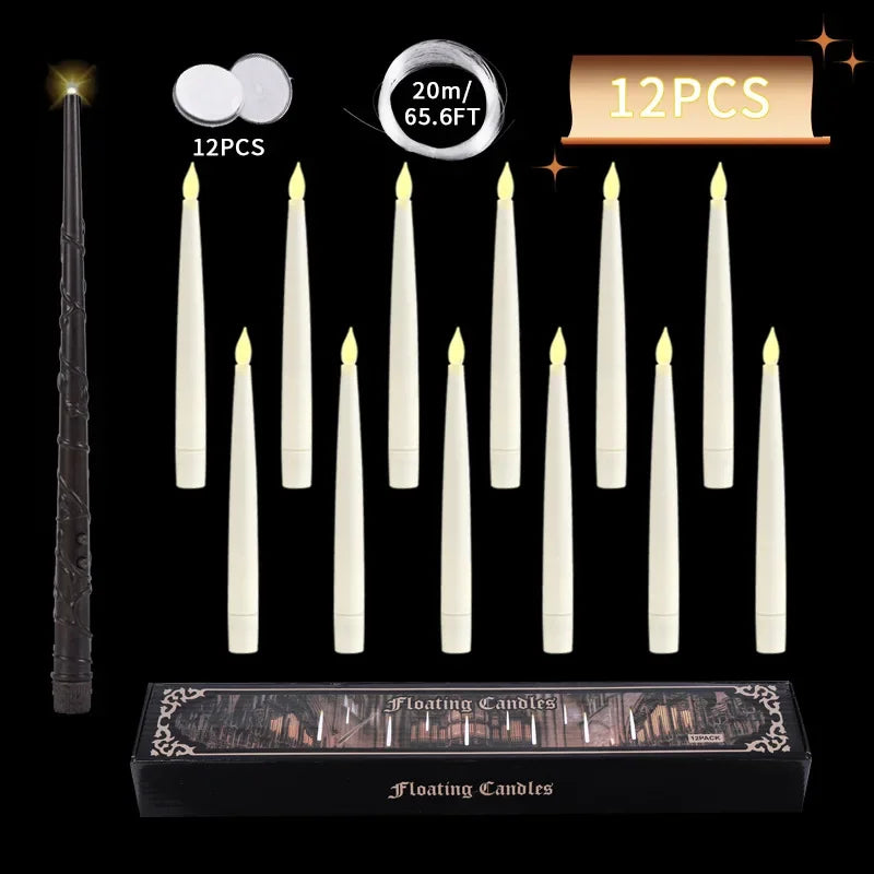 Floating LED Candles with Magic Wand - Image 8