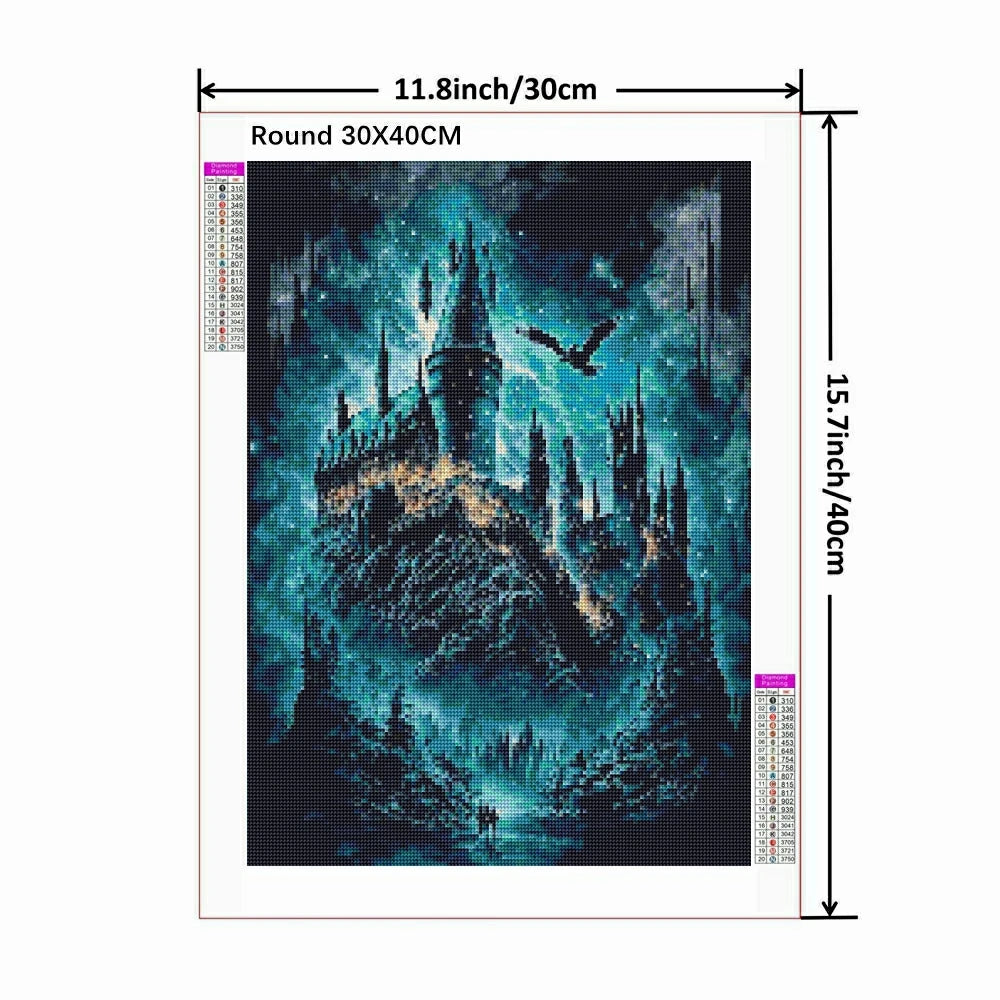 Harry Potter Magic School 5D DIY Diamond Painting - Image 2