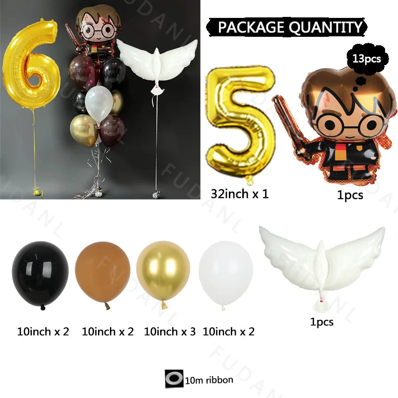 13PCS Harry Potter-Themed Balloon Set - Image 8