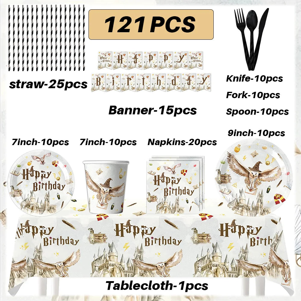 Magic School Birthday Party Decoration Set - Image 17