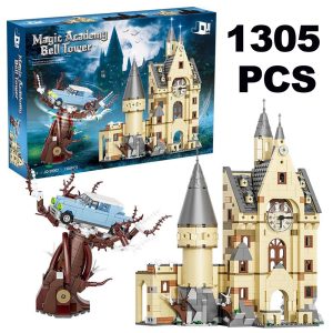 1305PCS MOC Magic Bell Tower Courtyard
