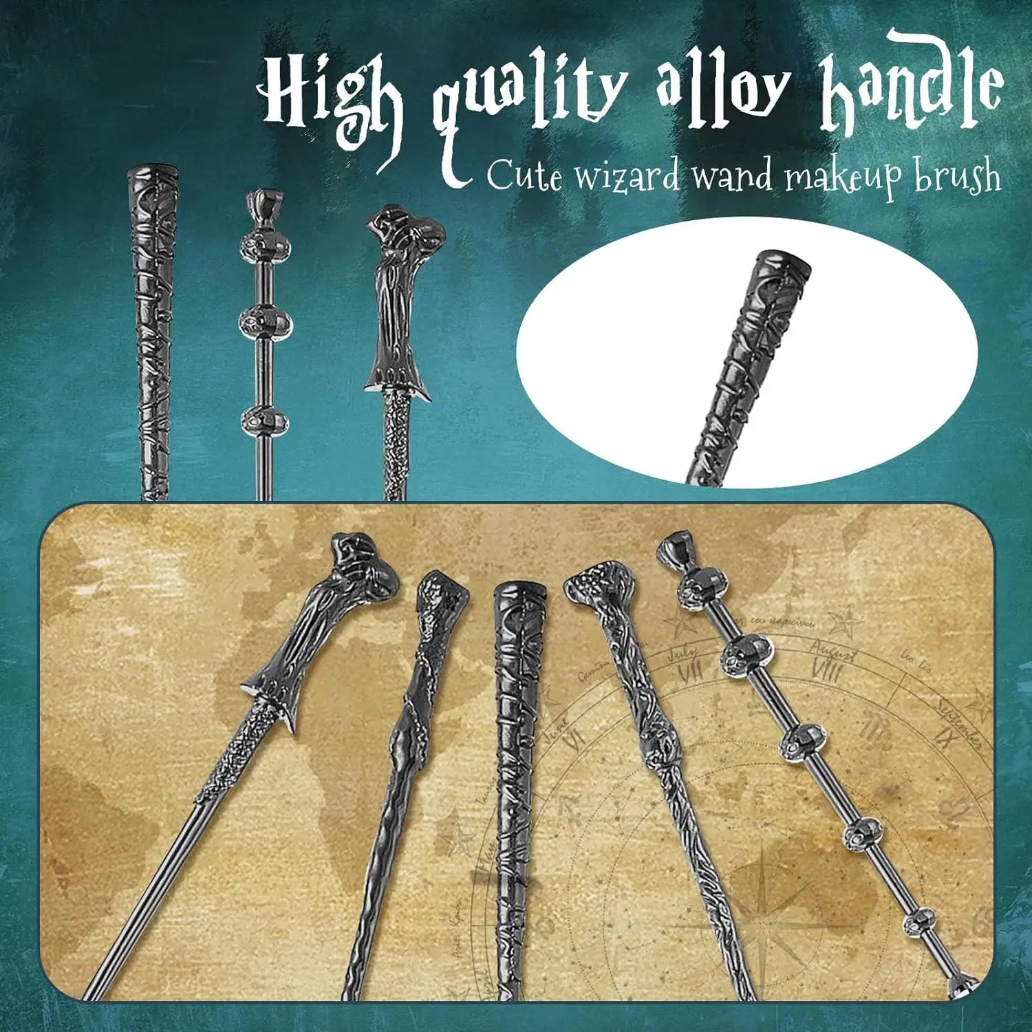 Harry Potter Magic Wand Makeup Brush Set - Image 5
