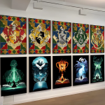 Harry Potter Landscape Wand Movie Sticky Poster