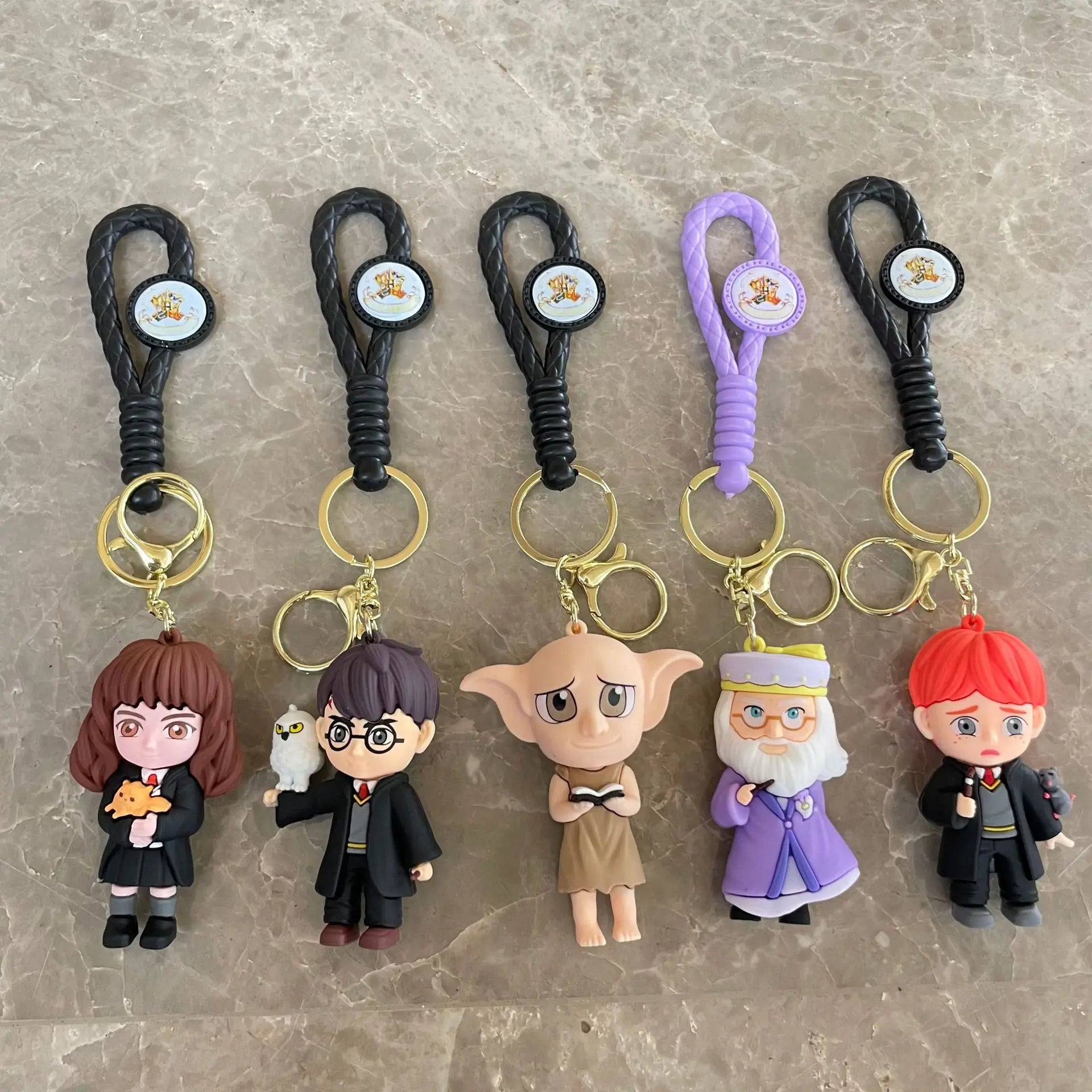 5PCS Anime Harry Potter Figure Keychain Set - Image 5