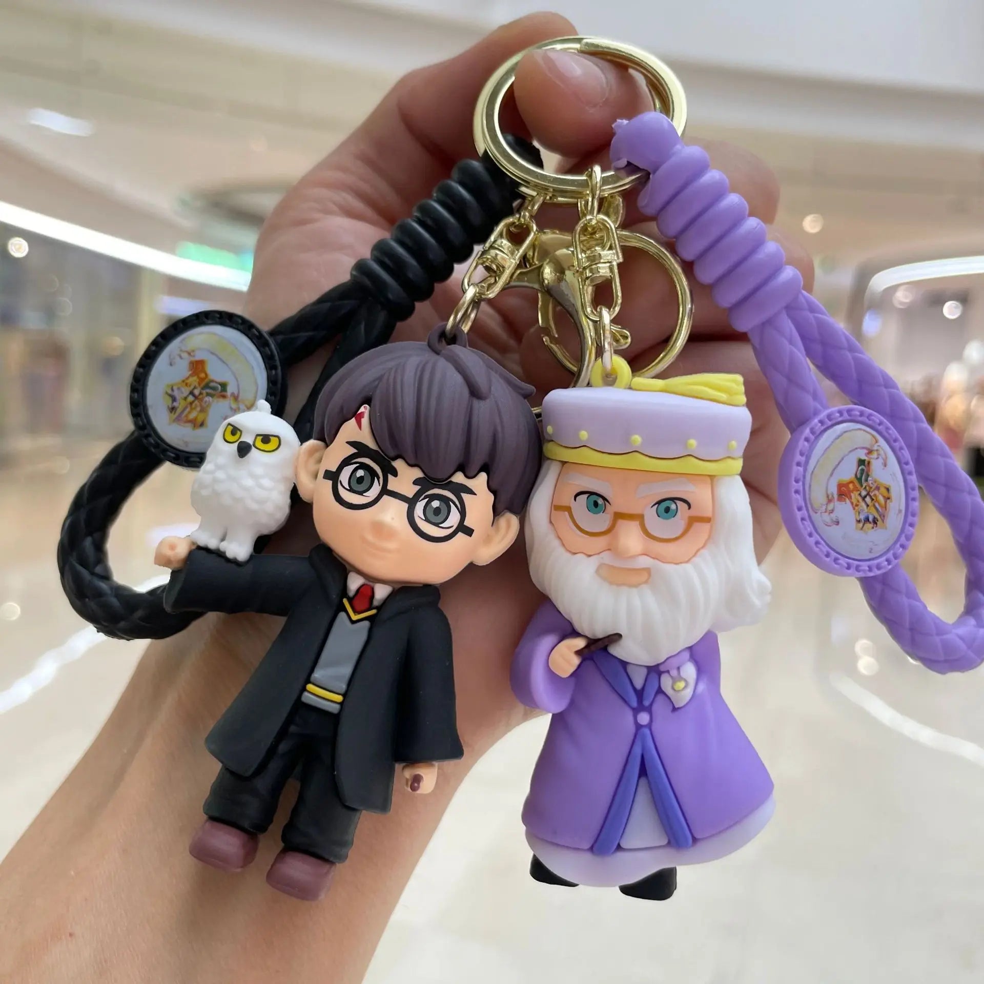 5PCS Anime Harry Potter Figure Keychain Set - Image 2