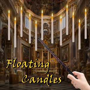 8/32PCS LED Taper Floating Candles with Magic Wand Remote