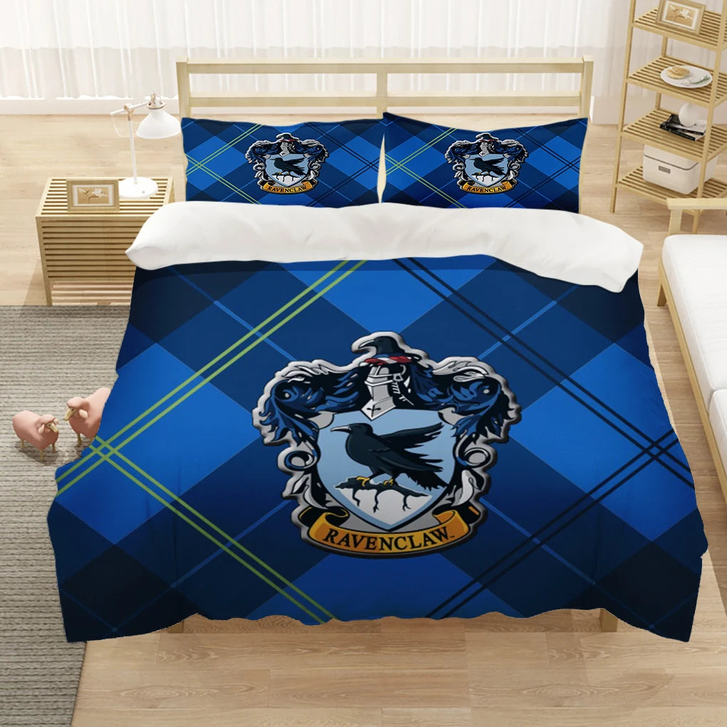 Marauder’s Map Four Magic College 3PCS Duvet Cover Set - Image 3